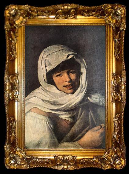 framed  MURILLO, Bartolome Esteban The Girl with a Coin (Girl of Galicia) sg, ta009-2